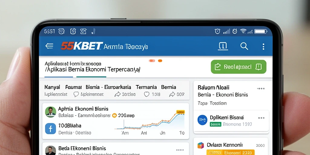 Antarmuka 55KBET yang menarik dan informatif untuk berita ekonomi.