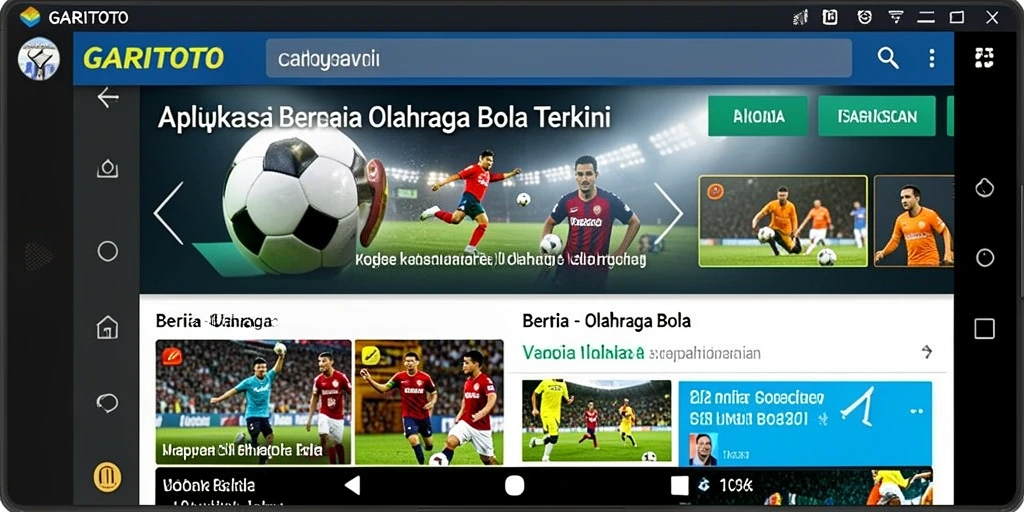 Tampilan antarmuka GARITOTO yang modern dan informatif.