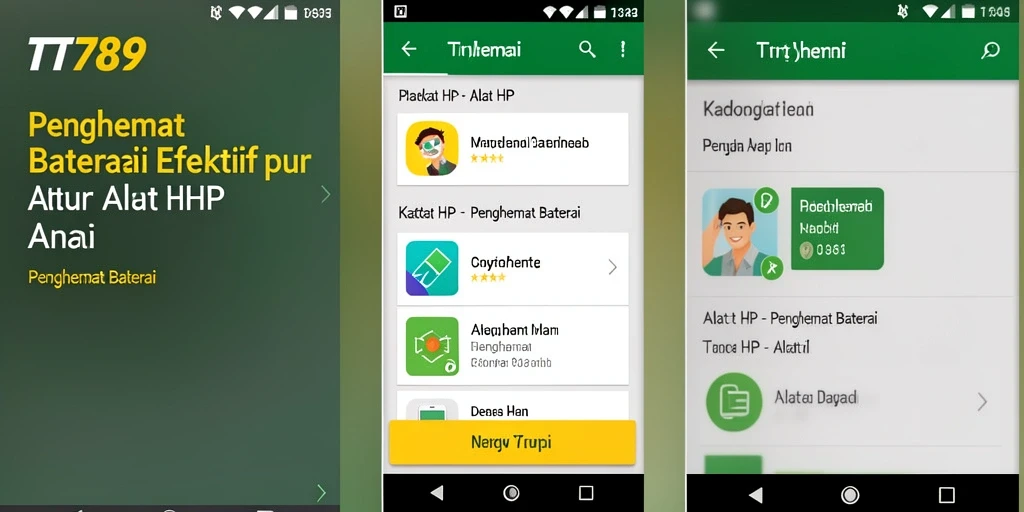 Tampilan antarmuka aplikasi TT789 yang sederhana dan informatif.