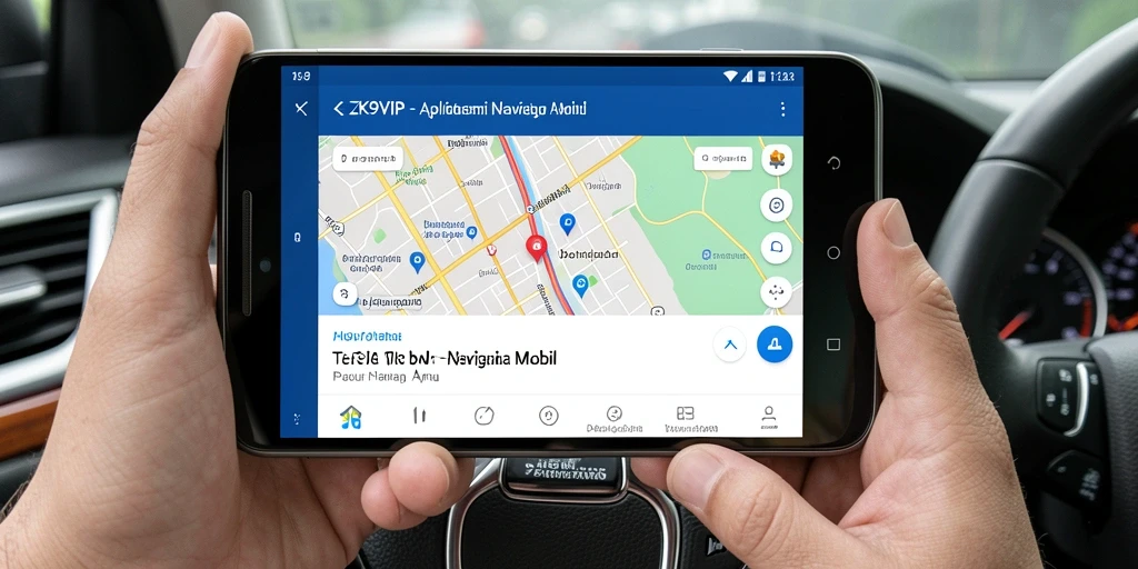 Antarmuka aplikasi ZK9VIP dengan navigasi mobil yang intuitif.